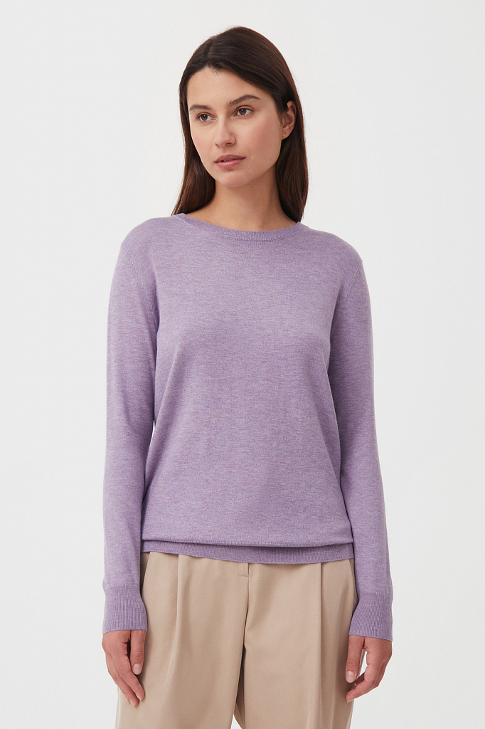 

Джемпер женский Finn Flare BAS-10105 лиловый 2XL, BAS-10105