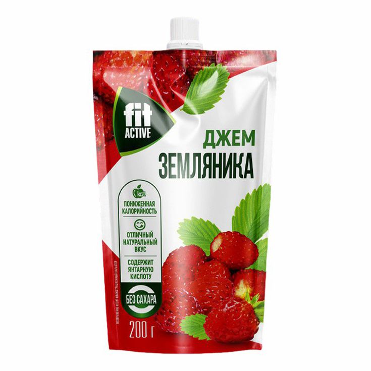 

Джем Fit Active Земляника 200 г