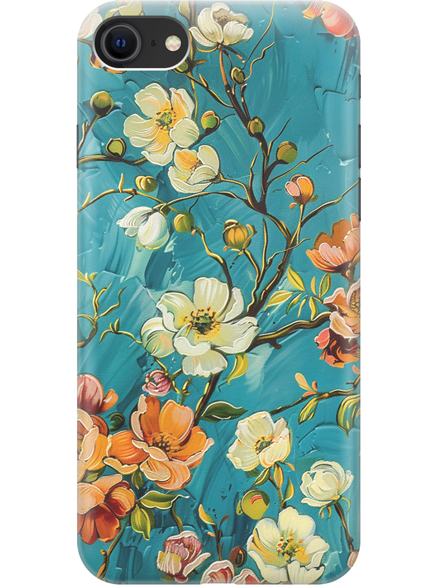 

Силиконовый чехол на Apple iPhone SE (2022)/SE (2020)/8/7 с принтом 815438, Прозрачный;белый;голубой, 713043223