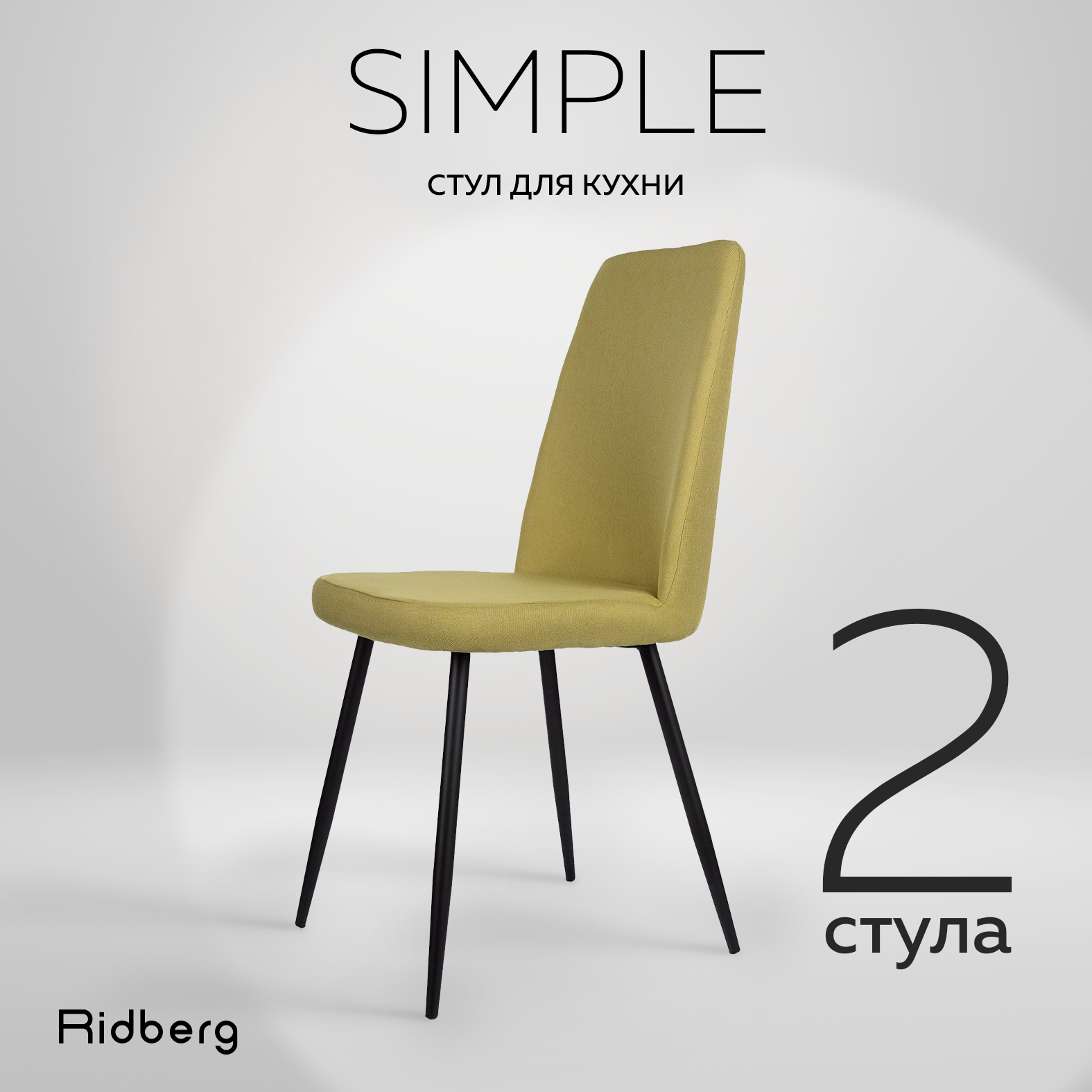 Стул кухонный Ridberg SIMPLE 2 шт, Grass Green