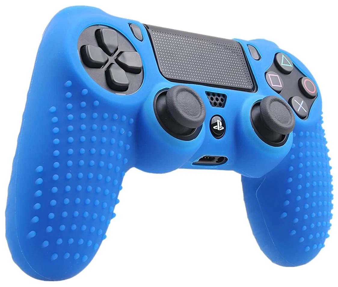 Чехол для геймпада NoBrand Silicon Case Non Slip Blue для Dualshock 4