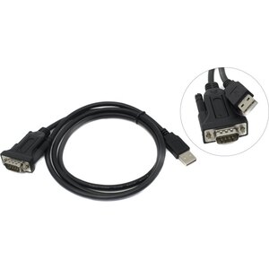 

Переходник KS-IS USB Type-A - COM без разъемов, Черный