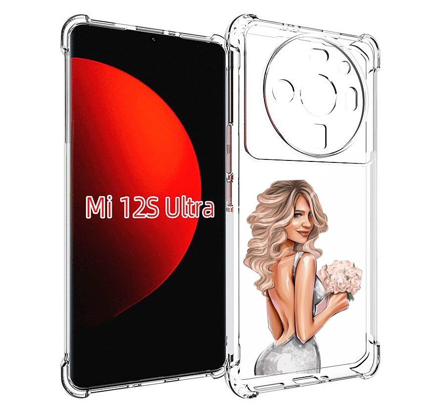 

Чехол MyPads Роскошное-платье женский для Xiaomi 12S Ultra, Прозрачный, Tocco