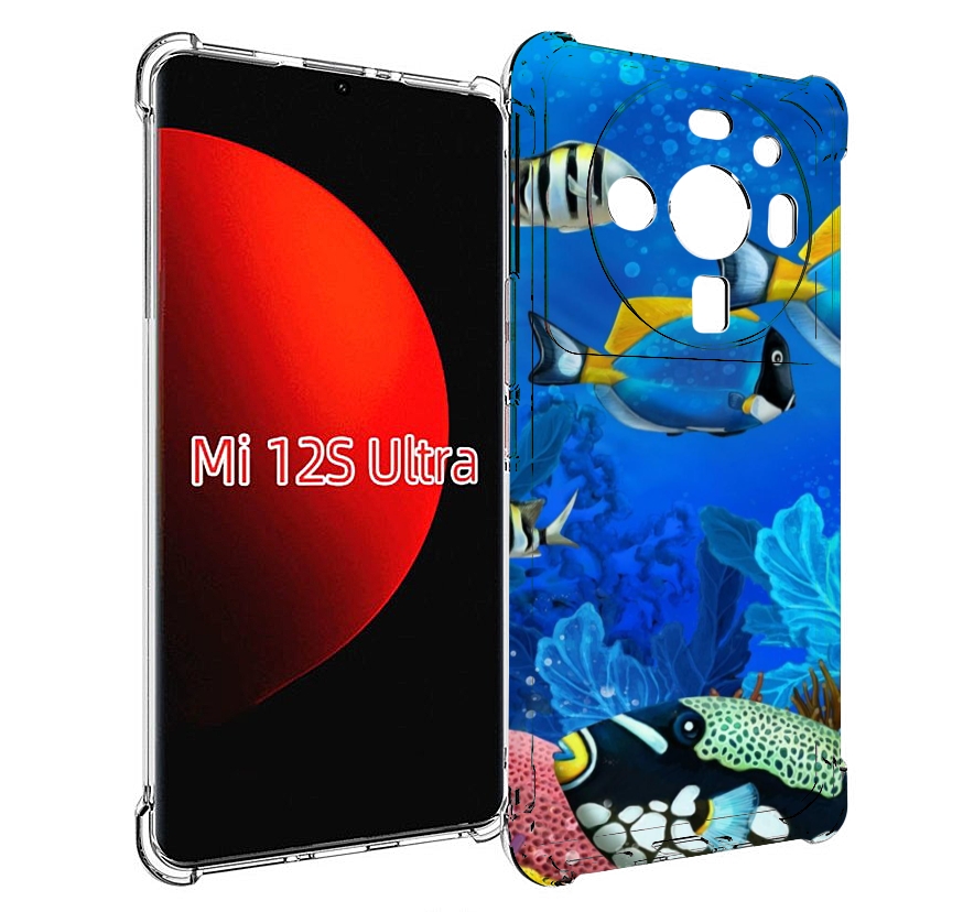 

Чехол MyPads Рыбки для Xiaomi 12S Ultra, Прозрачный, Tocco