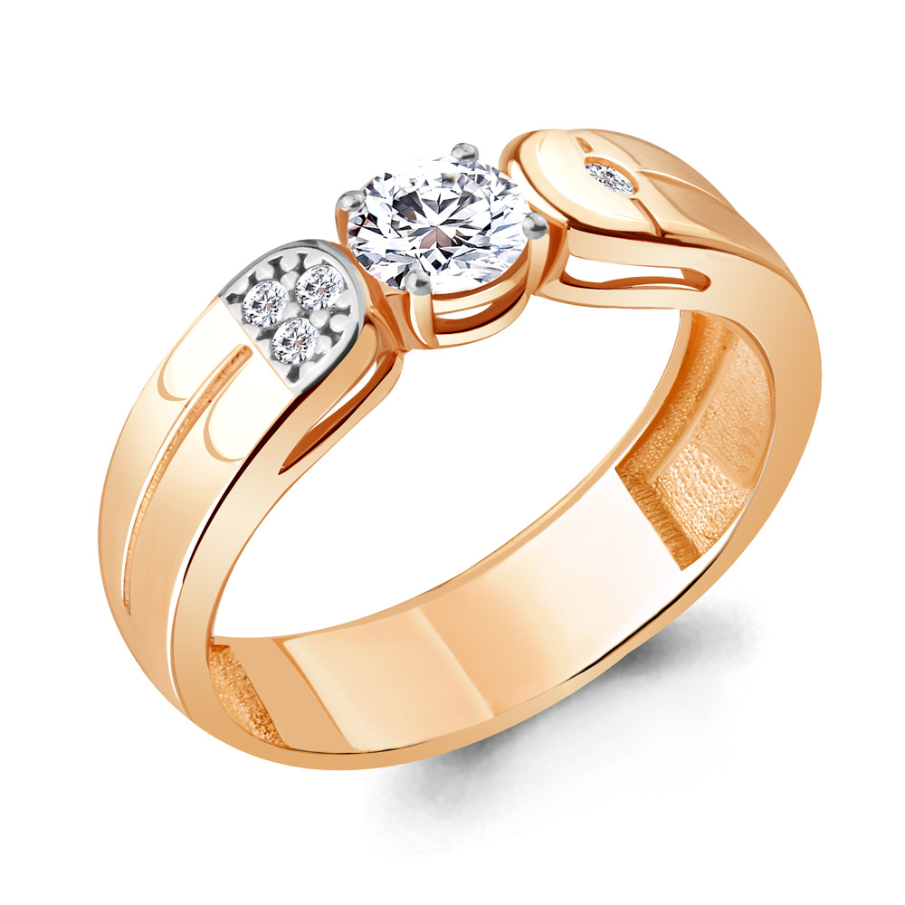 

Кольцо из серебра с фианитом р. , Aquamarine 68629А_925_з, 68629А_925_з