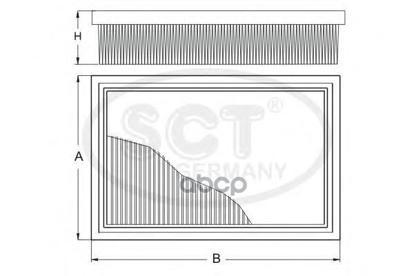 

SCT GERMANY SB 3248 Воздушный фильтр SB3248 SKODA OCTAVIA. VW GOLF IV 00- 1шт