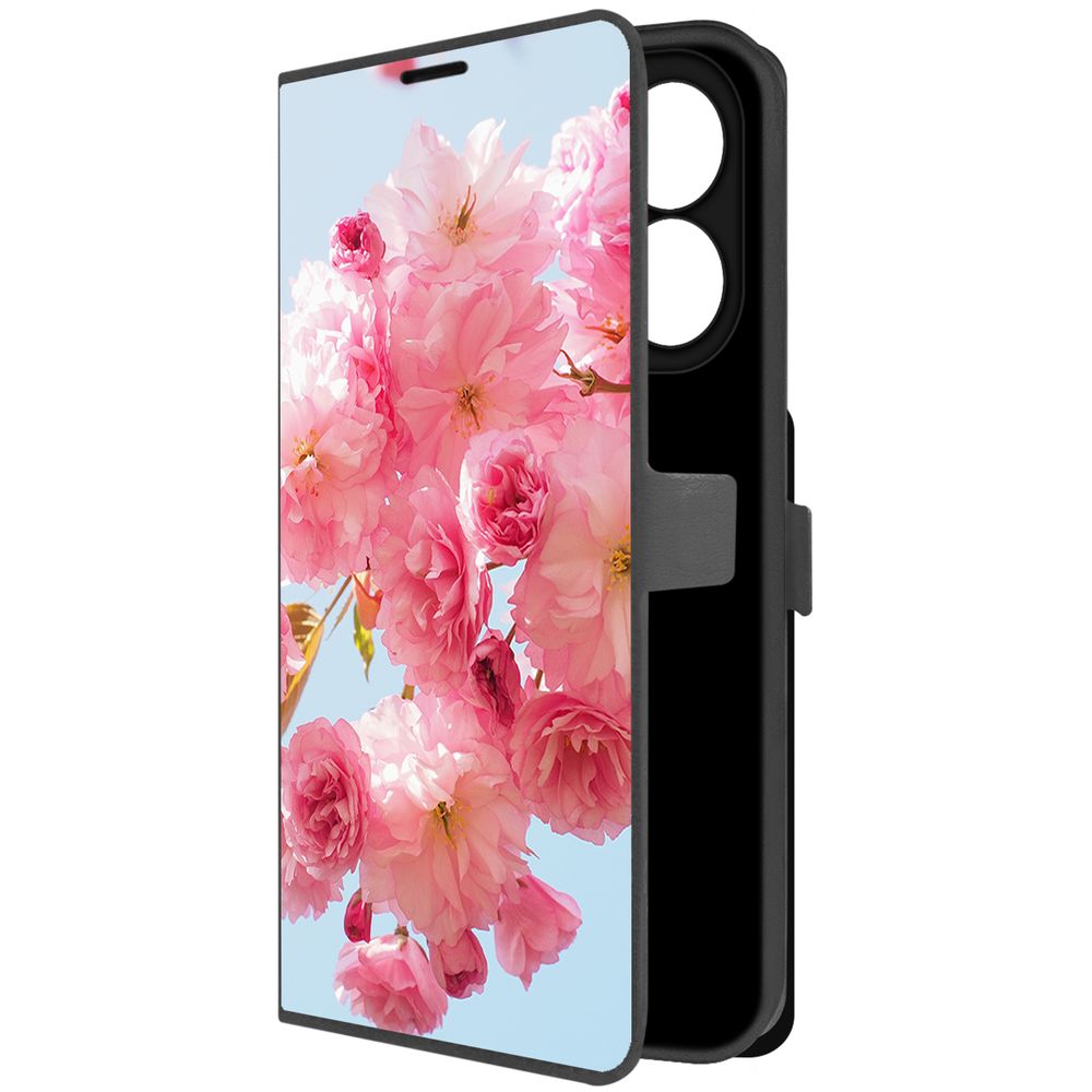 

Чехол-книжка Krutoff Eco Book для Xiaomi Redmi Note 13 4G Сакура (черный)