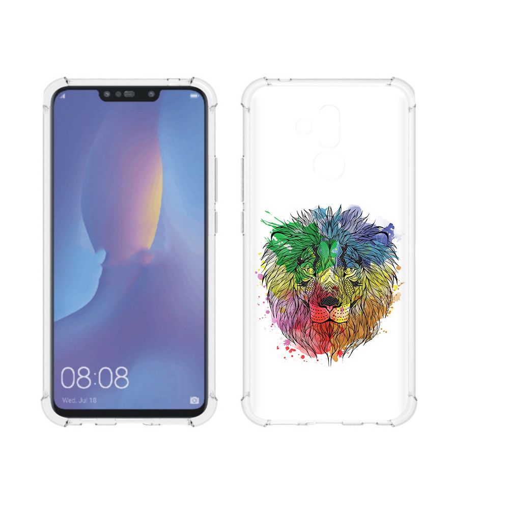 

Чехол MyPads Tocco для Huawei Mate 20 Lite разноцветный гордый лев (PT117828.66.573), Прозрачный, Tocco