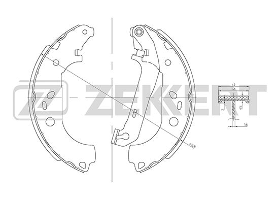 

Комплект тормозных колодок ZEKKERT BK-4469