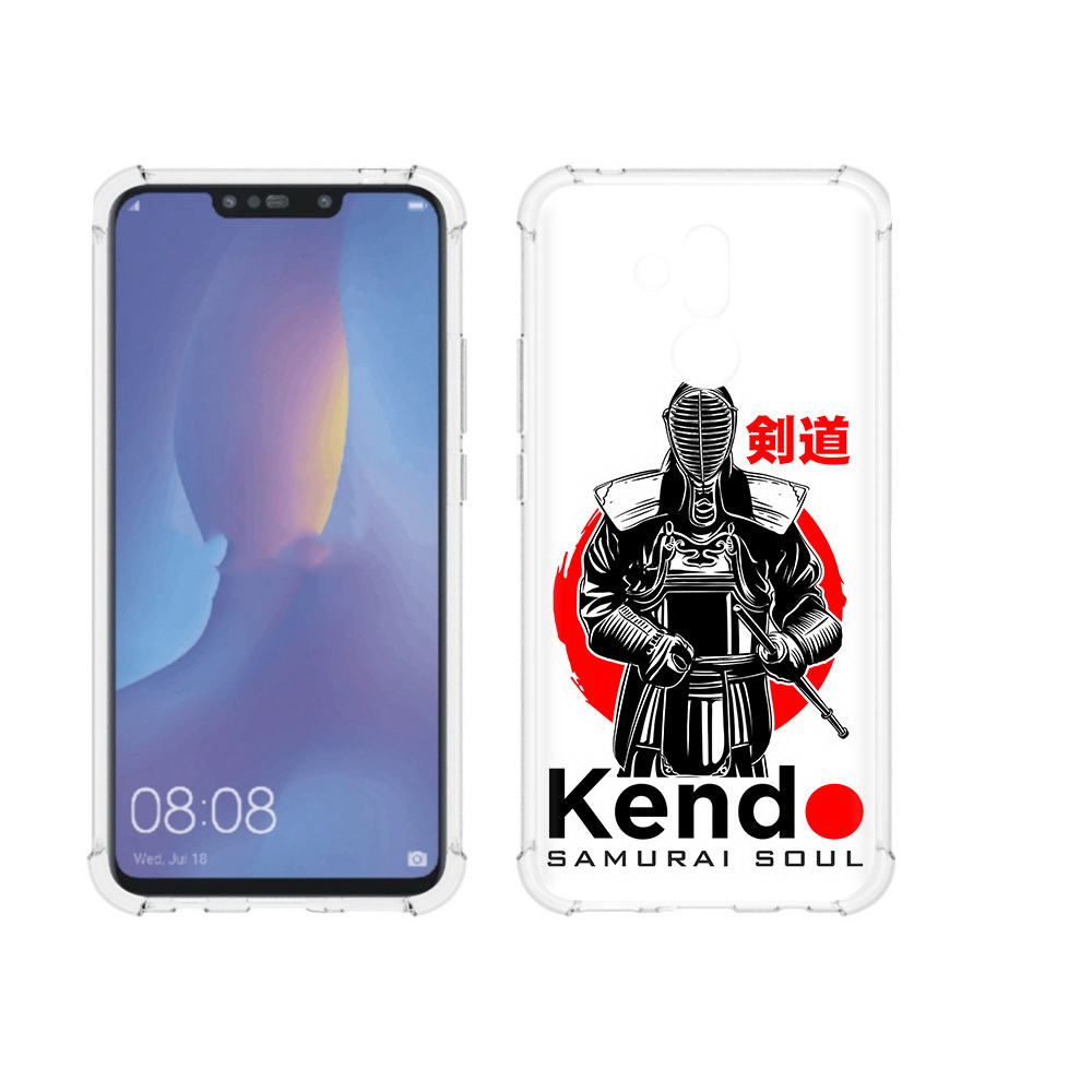 

Чехол MyPads Tocco для Huawei Mate 20 Lite рисованый самурай (PT117828.66.581), Прозрачный, Tocco