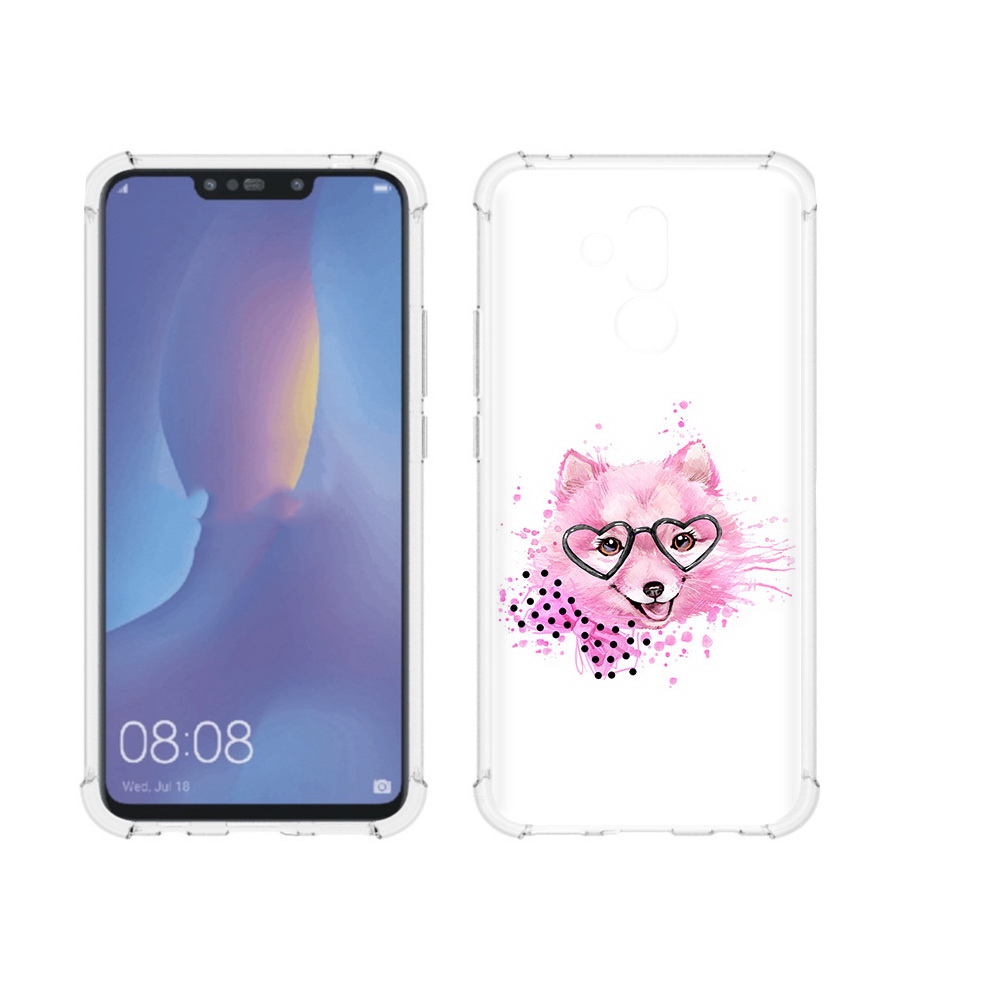 

Чехол MyPads Tocco для Huawei Mate 20 Lite розовый волченок (PT117828.66.585), Прозрачный, Tocco