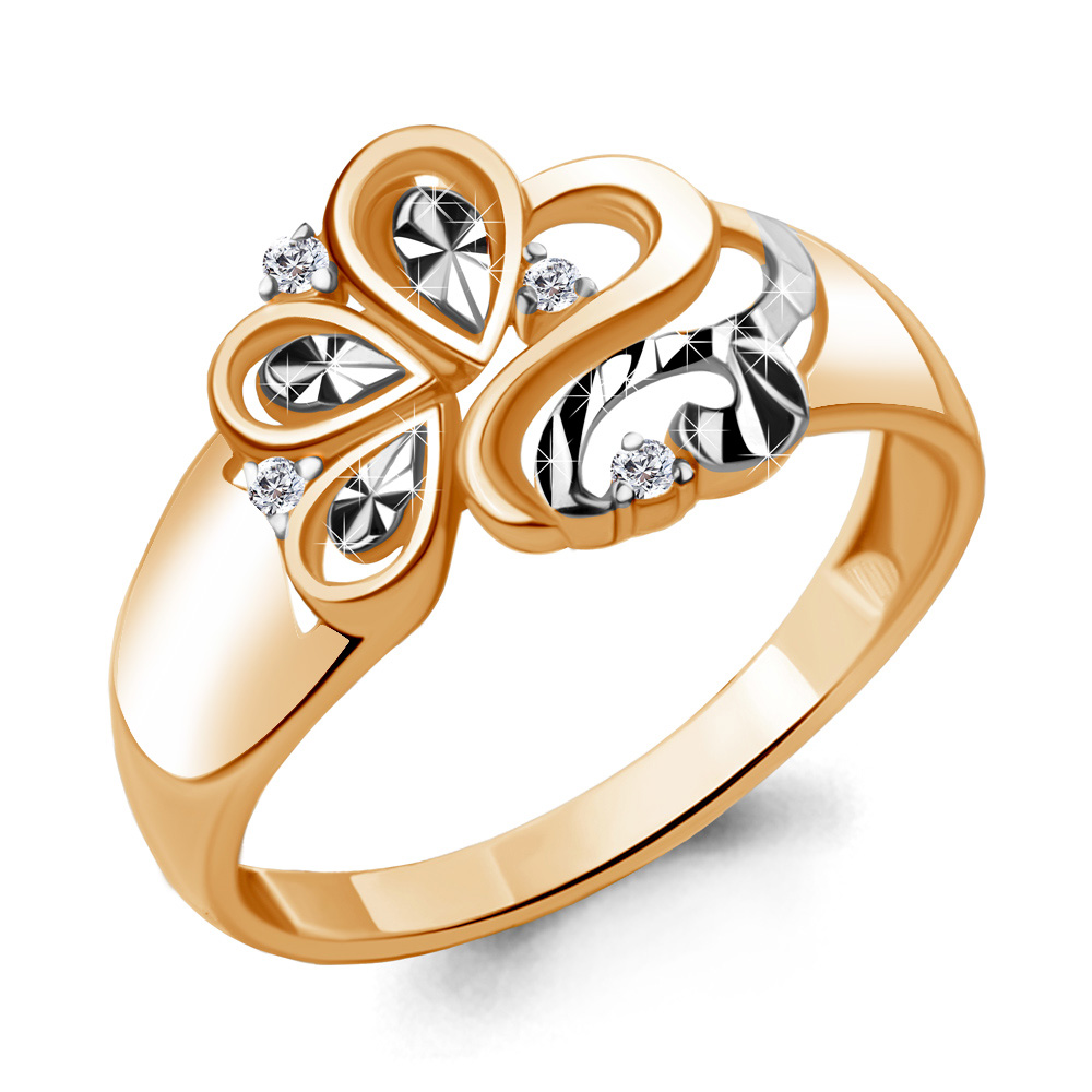 

Кольцо из серебра с фианитом р. 19,5 Aquamarine 68633А_925_з, 68633А_925_з