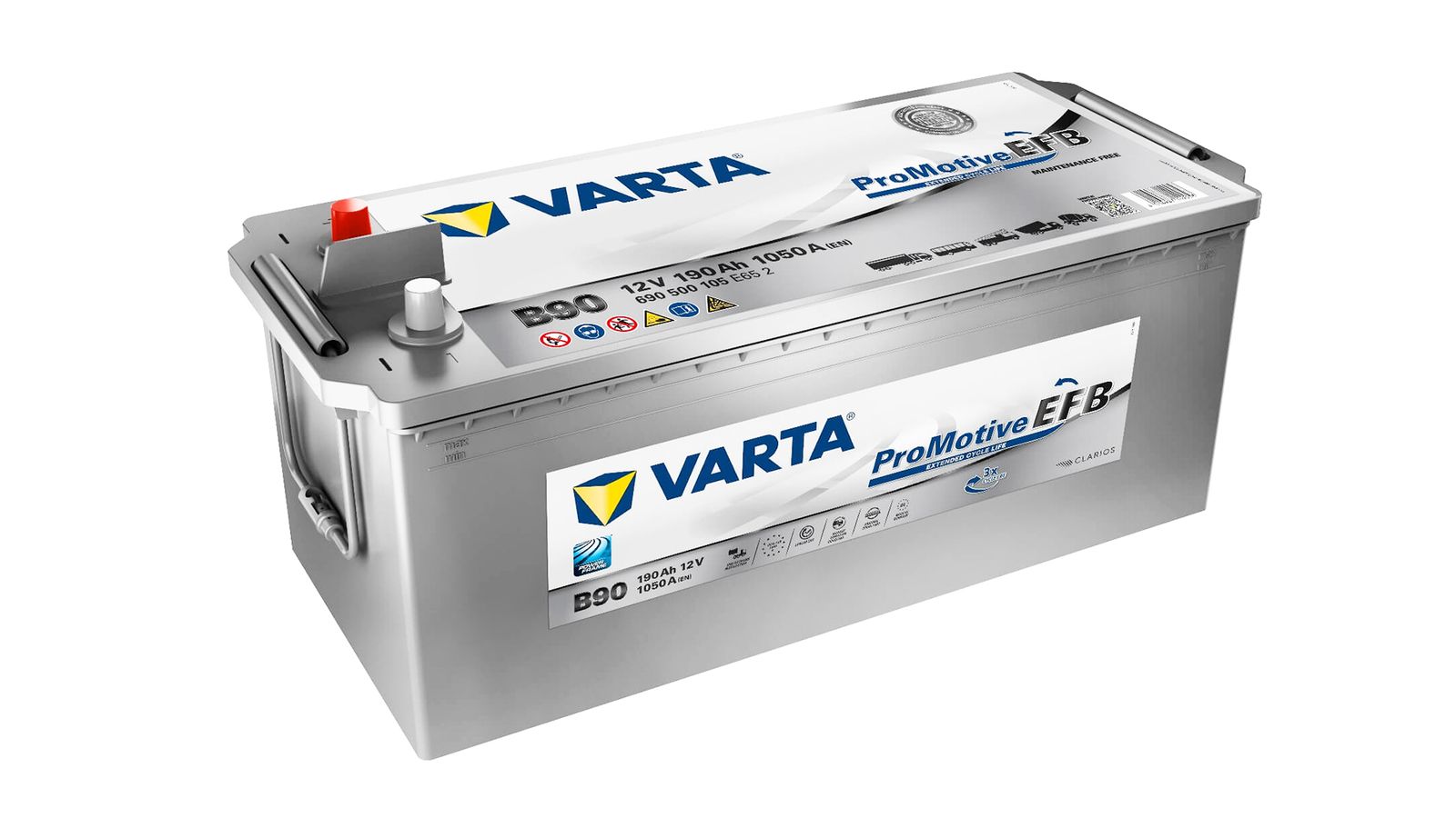 Аккумуляторная батарея VARTA PRO-motive EFB B90 6СТ190 690 500 105 (+слева)