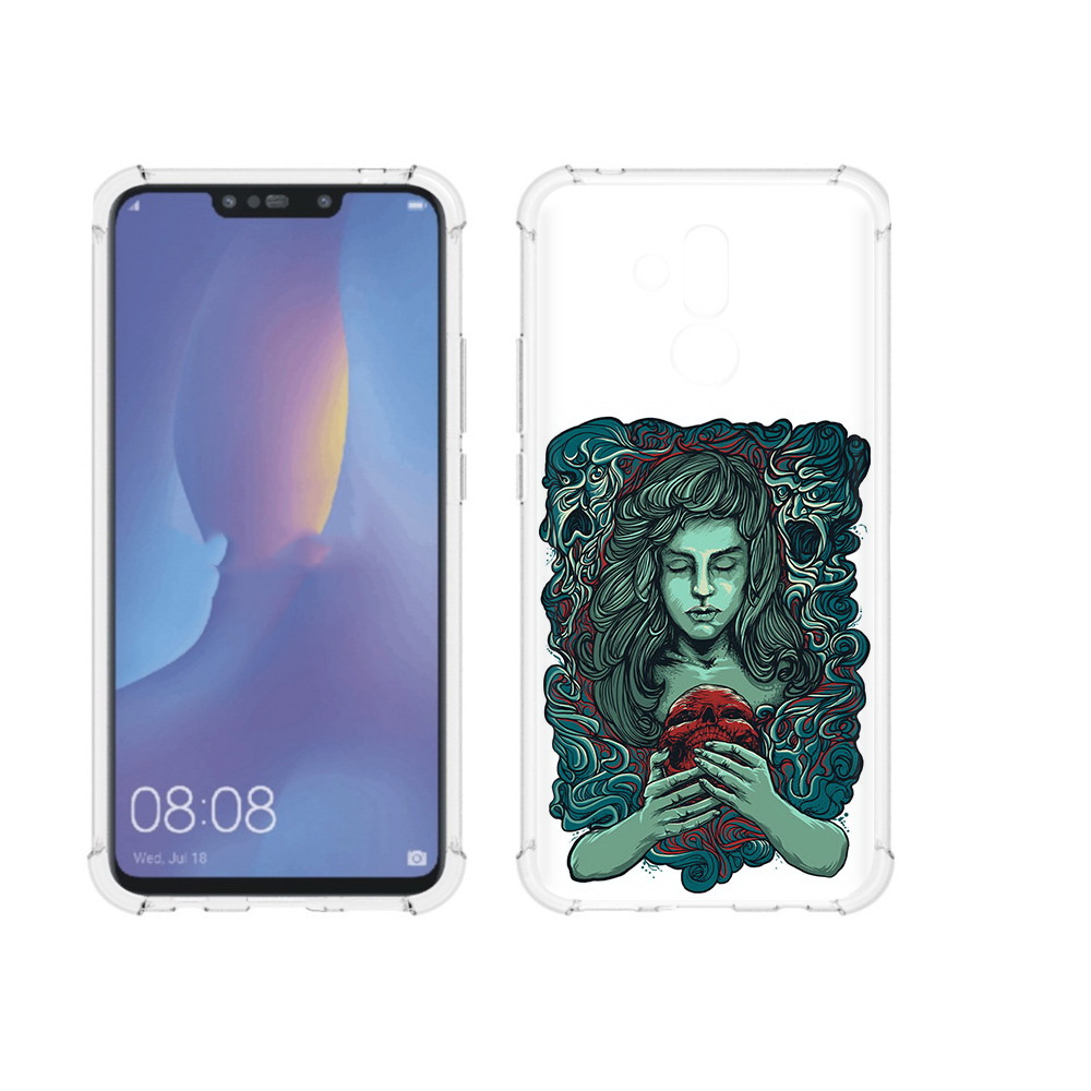 

Чехол MyPads Tocco для Huawei Mate 20 Lite спящая девушка (PT117828.66.619), Прозрачный, Tocco