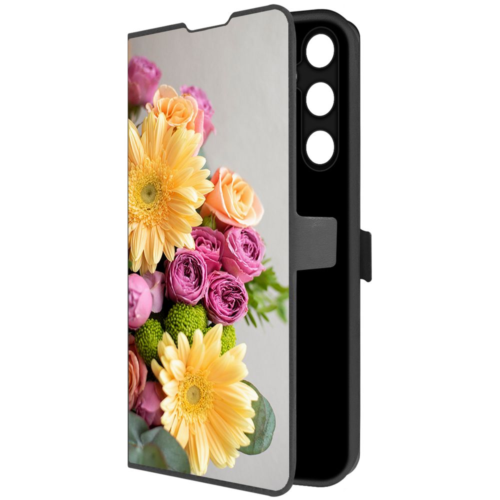

Чехол-книжка Krutoff Eco Book для Samsung Galaxy A35 5G (A356) Букет (черный)