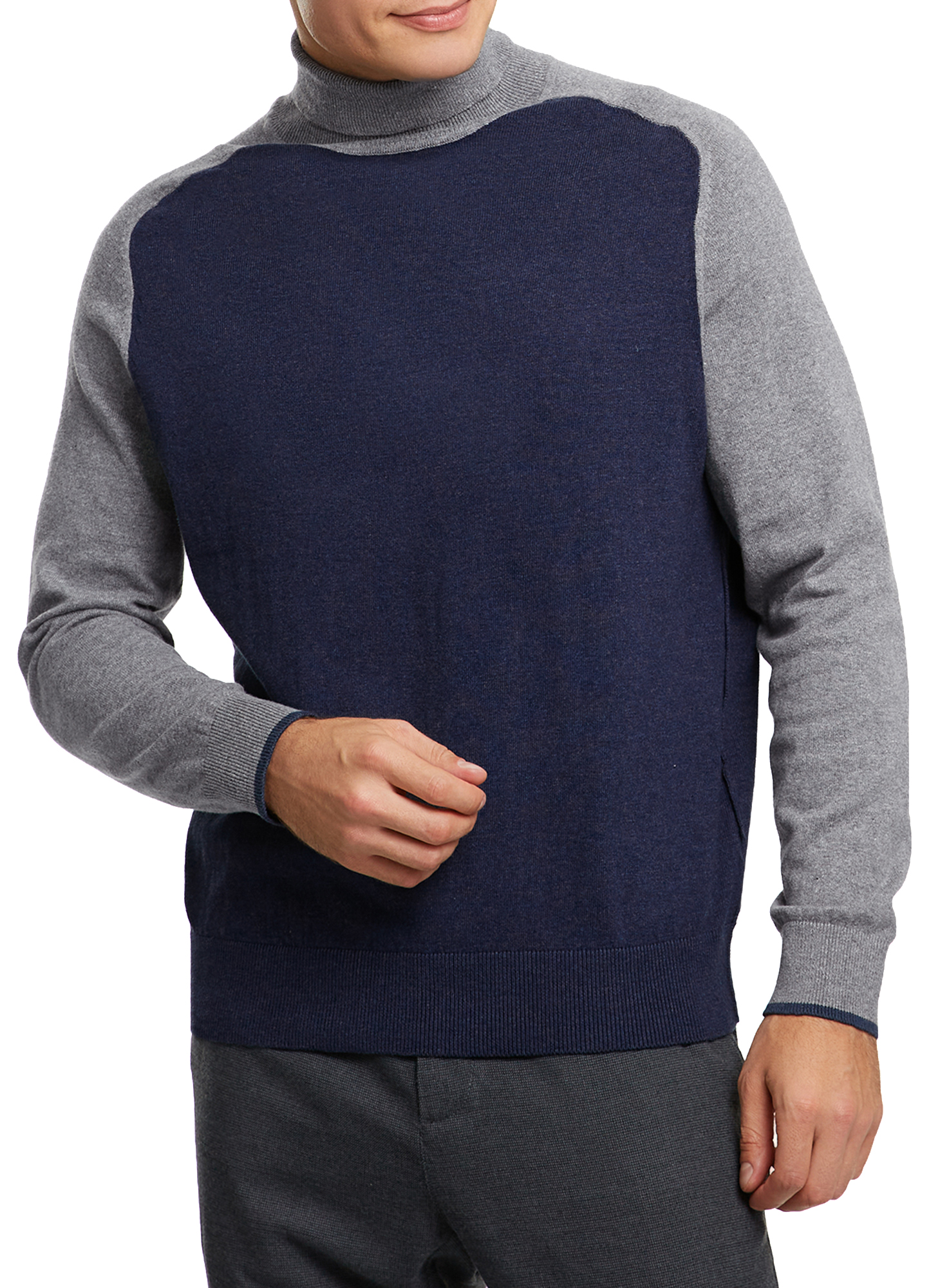 фото Свитер мужской oodji 4l312071m синий xl