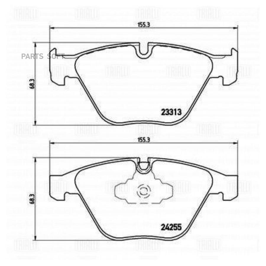 

Колодки торм. для а м BMW 3 (E90 91 92 93) (04-) X1 (E84) (09-) диск. перед. (PF 4183)