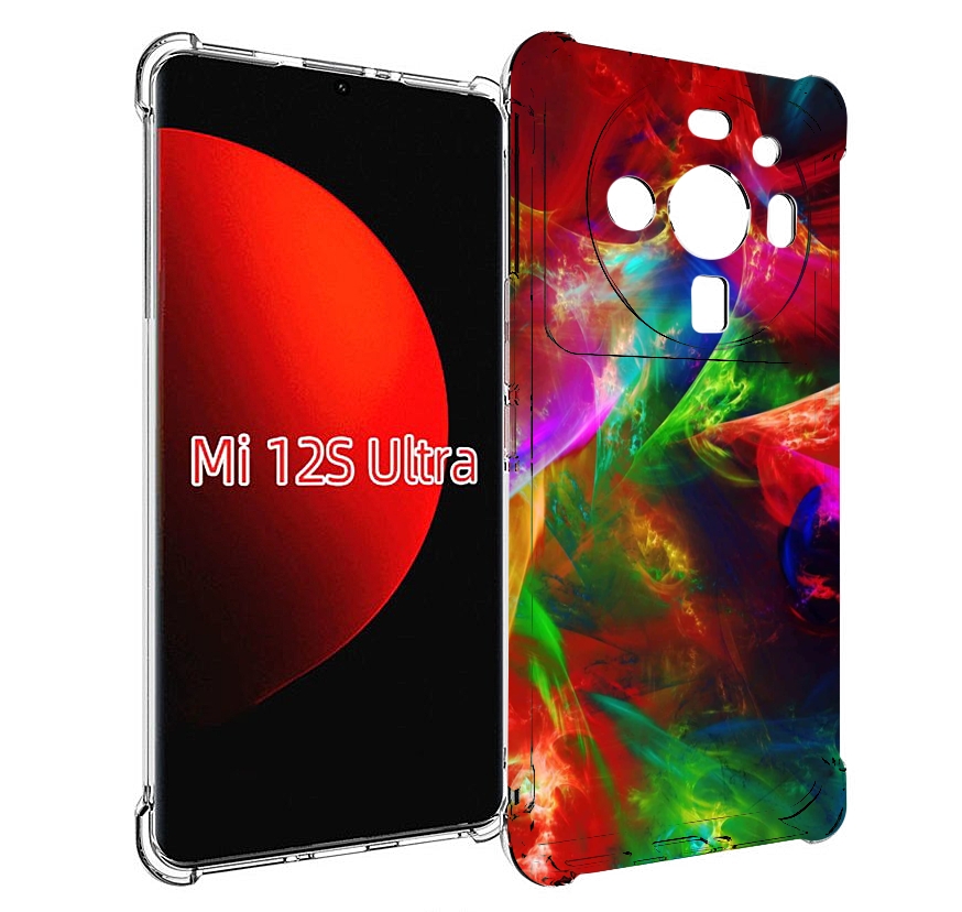 

Чехол MyPads Сияние-красок для Xiaomi 12S Ultra, Прозрачный, Tocco