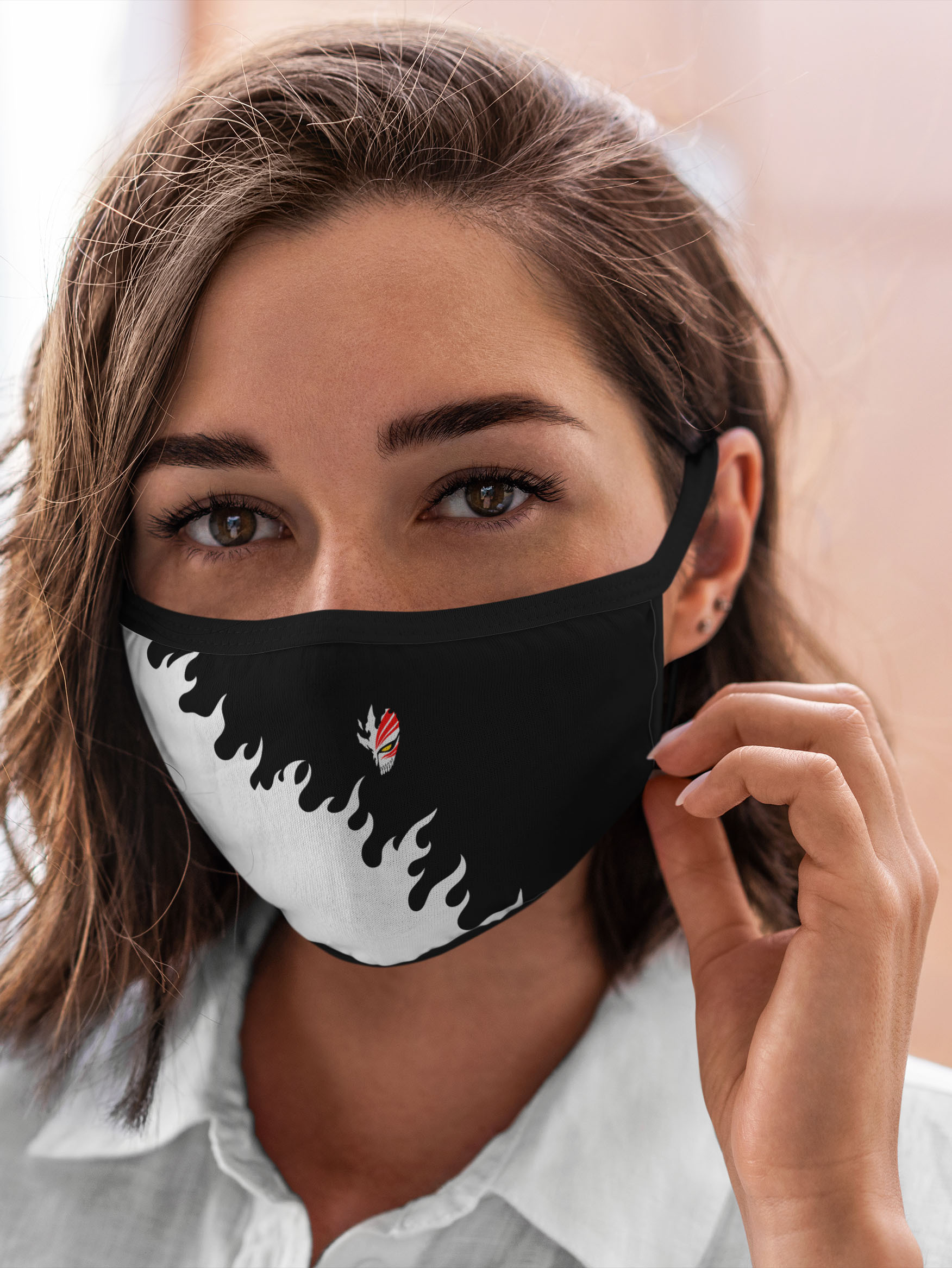 

Многоразовая маска унисекс Burnettie Bleach Fire Блич Огонь, Разноцветный, Bleach Fire Блич Огонь