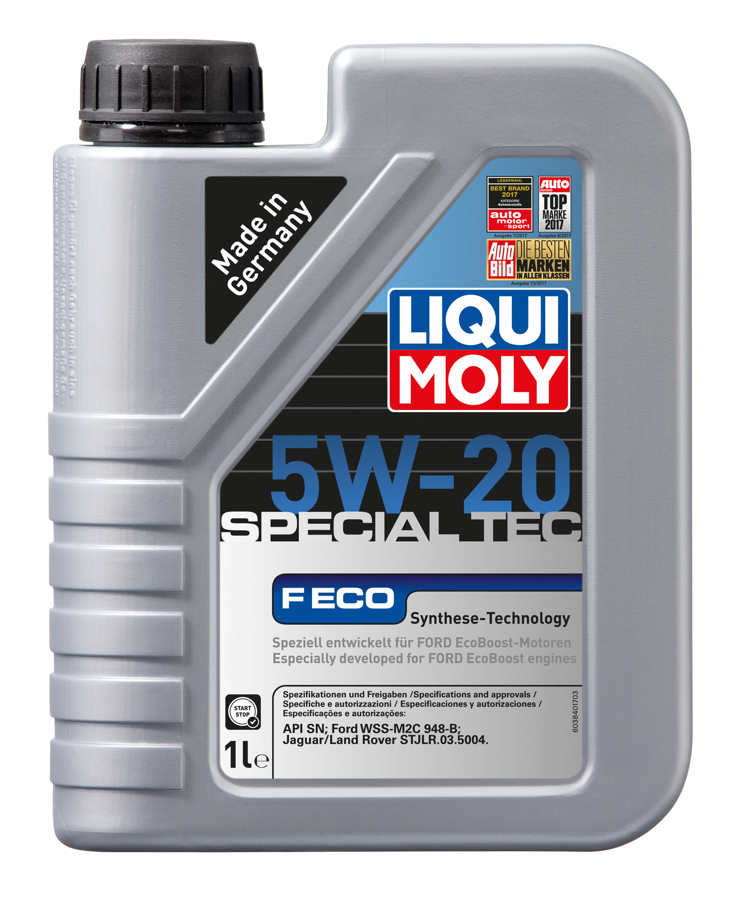 

Моторное масло LIQUI MOLY Special Tec F ECO 5W20 1л