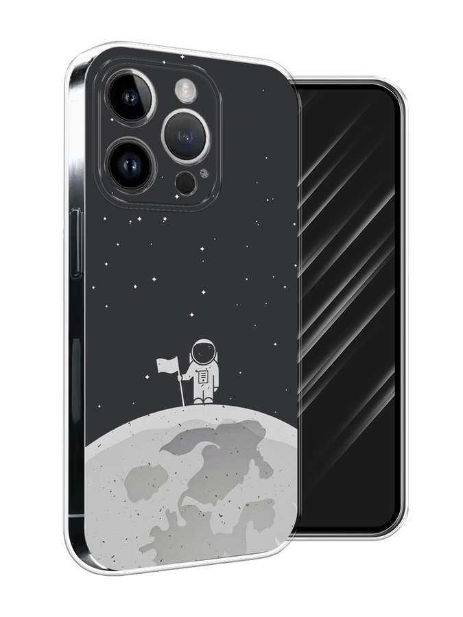 

Чехол Awog на Apple iPhone 15 Pro Max "Первый на Луне", Черный, 15850-1