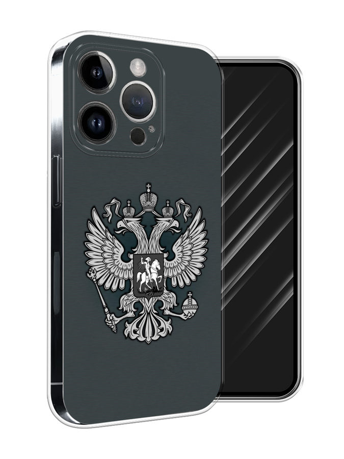 

Чехол Awog на Apple iPhone 15 Pro Max "Герб России серый", 15850-1