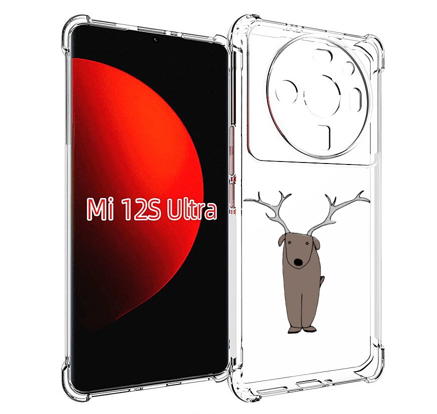 

Чехол MyPads Собака олень для Xiaomi 12S Ultra, Прозрачный, Tocco