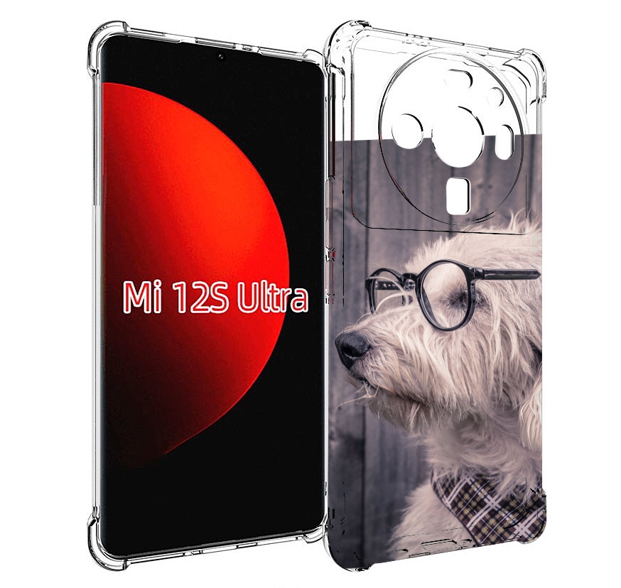 

Чехол MyPads Собака-в-очках для Xiaomi 12S Ultra, Прозрачный, Tocco