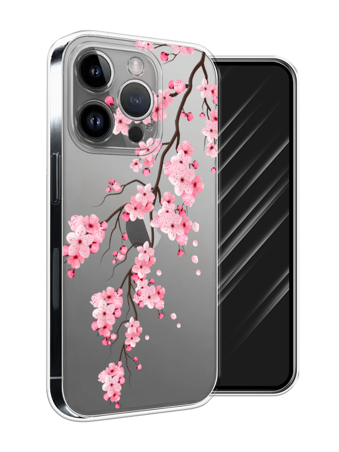 

Чехол Awog на Apple iPhone 15 Pro Max "Розовая сакура", Розовый;белый;коричневый, 15850-1