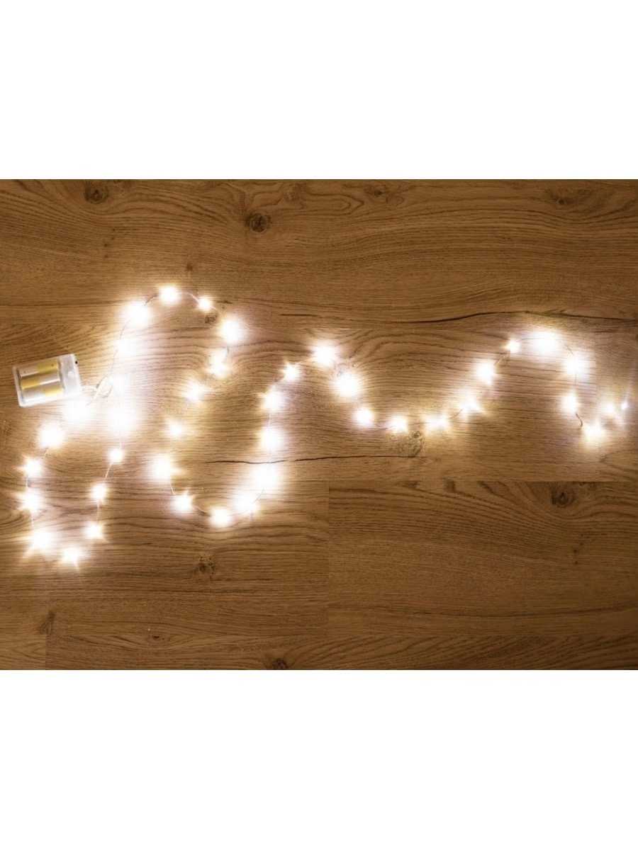 фото Гирлянда светлячки, 40 тёплых белых mini led-огней, 2 м, koopman international
