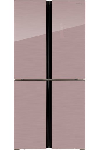 фото Холодильник hiberg rfq-490dx розовый
