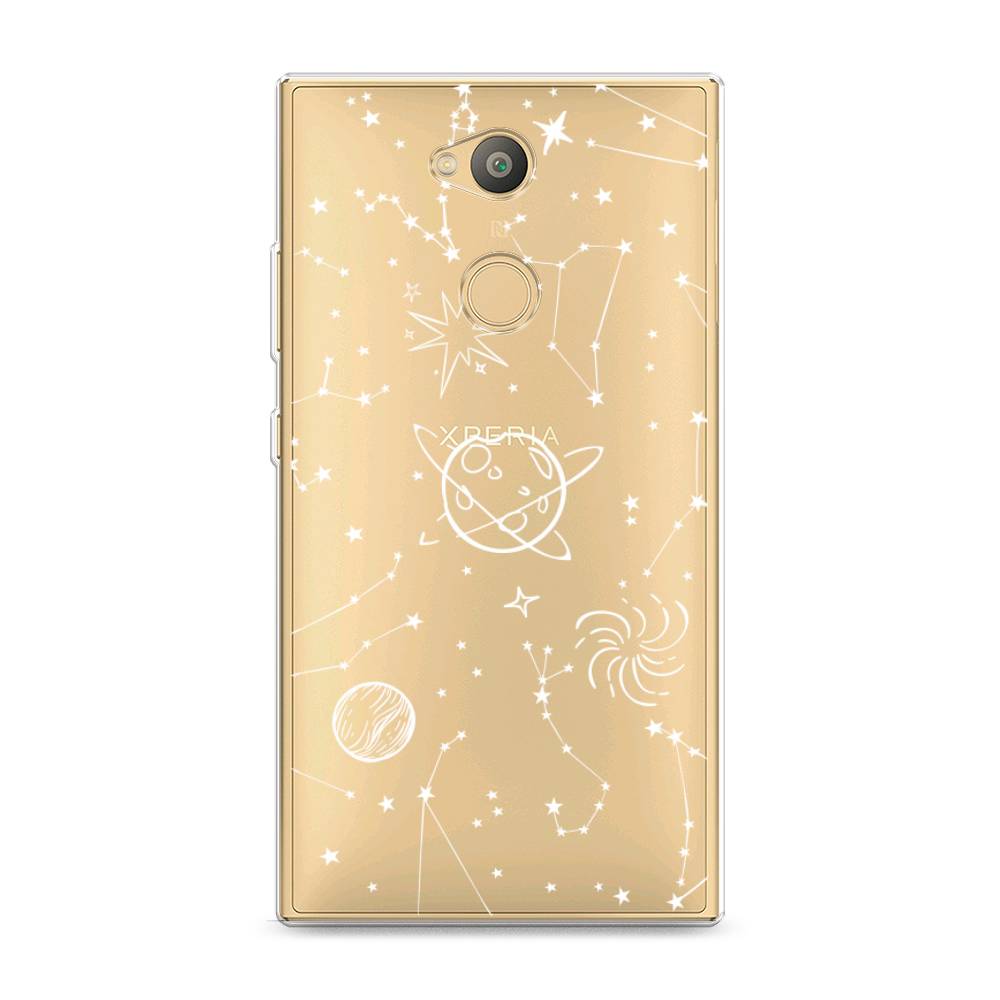 

Чехол на Sony Xperia L2 "Планеты в космосе", Белый, 53450-2
