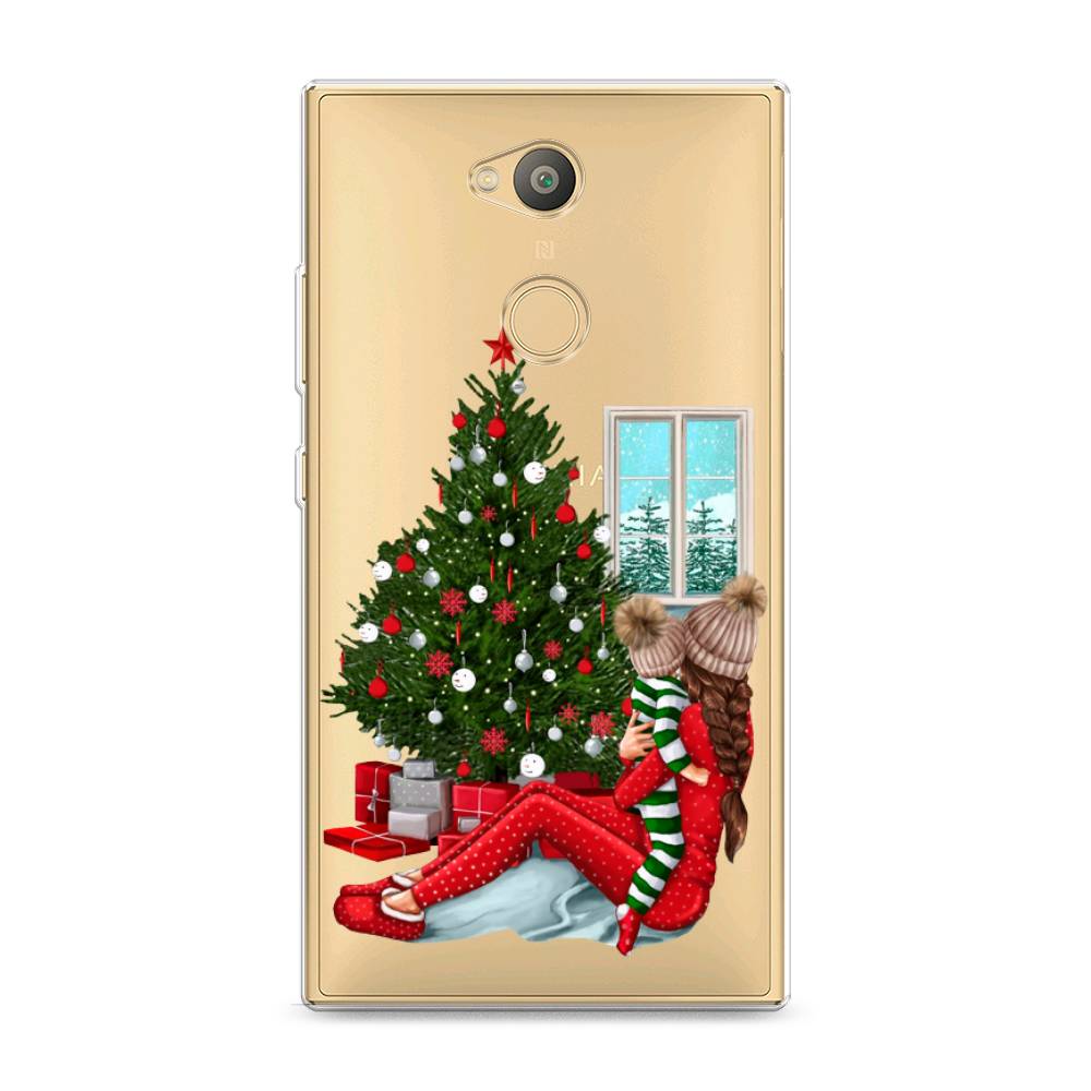 

Чехол на Sony Xperia L2 "Новый год с мамой", Красный;зеленый;голубой, 53450-6