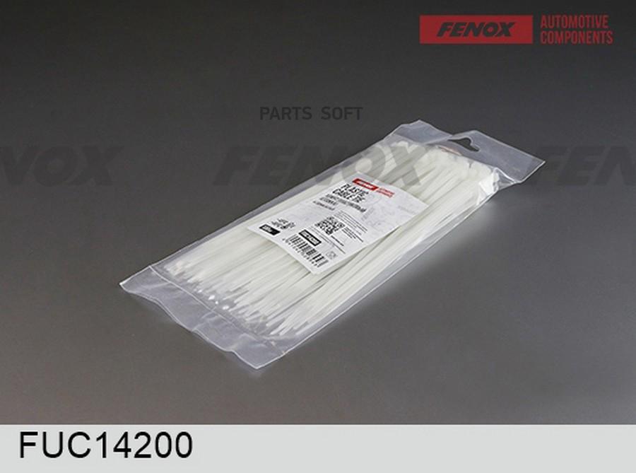 FENOX FUC14200 Хомут пластиковый Стяжка 4*200 мм 100 штук, Белый 1шт