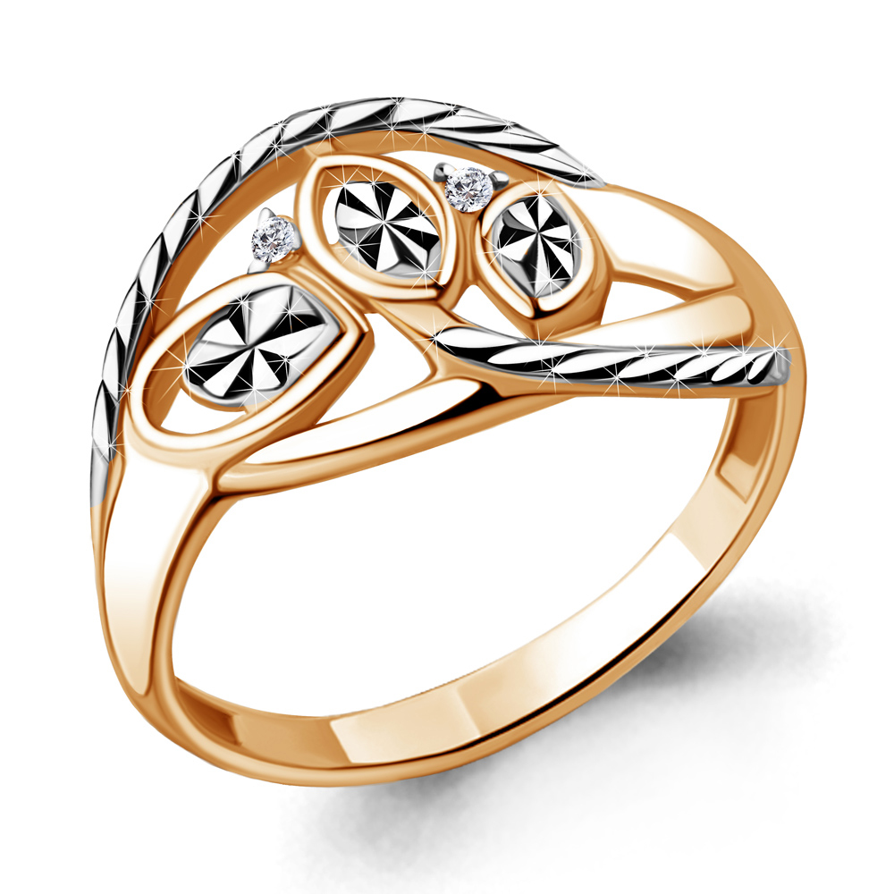 

Кольцо из серебра с фианитом р. 18 Aquamarine 68640А_925_з, 68640А_925_з
