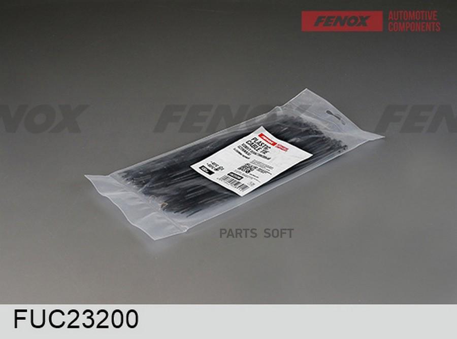 FENOX FUC23200 Хомут 100 штук, Черный пластиковый Стяжка 3*200 мм FUC23200 1шт