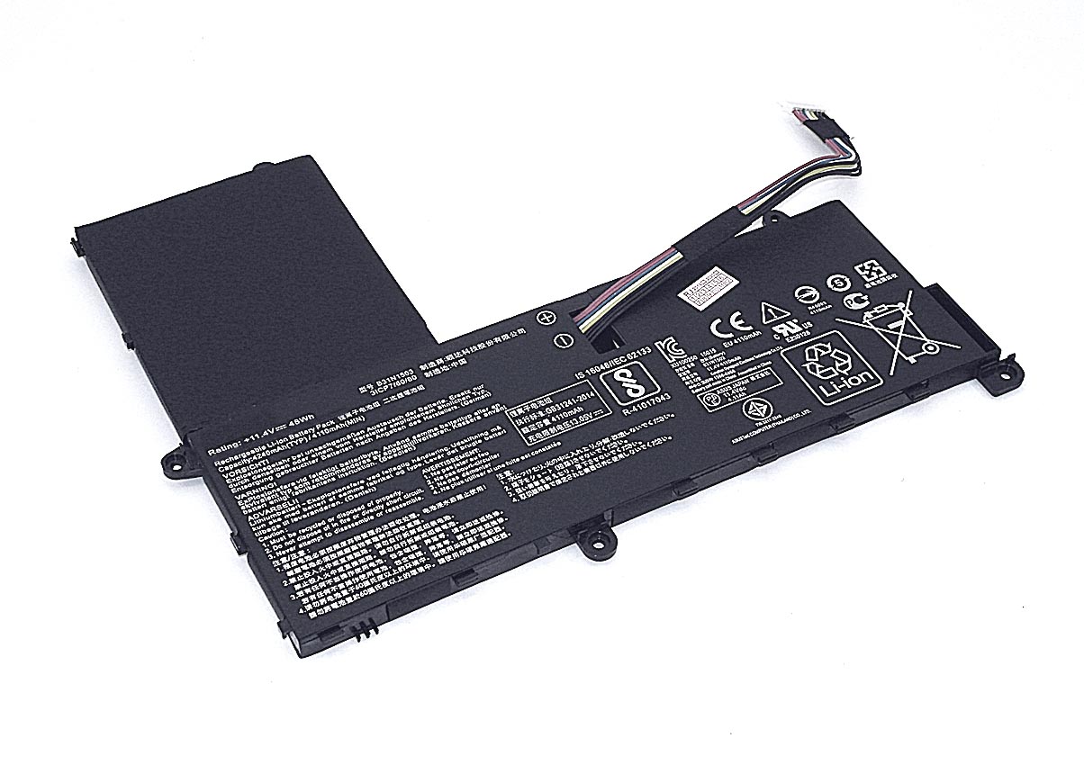 Аккумуляторная батарея для ноутбукa Asus EeeBook E202SA (B31N1503) 11.4V 48Wh 4110mAh