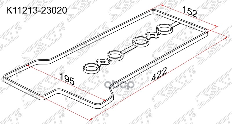 Прокладка К/К Sat K1121323020 1sz-Fe,K3ve Sat арт. K1121323020