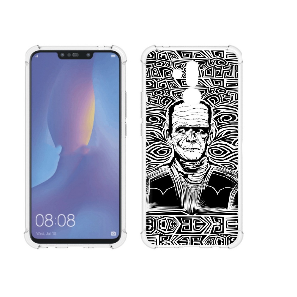 Чехол MyPads Tocco для Huawei Mate 20 Lite франкенштейн черно белый (PT117828.66.661)
