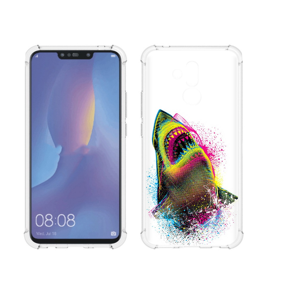 

Чехол MyPads Tocco для Huawei Mate 20 Lite челюсти-2 (PT117828.66.674), Прозрачный, Tocco