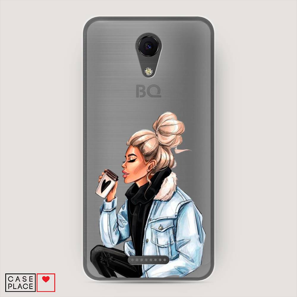 фото Чехол awog "cute girl" для bq 5044 strike