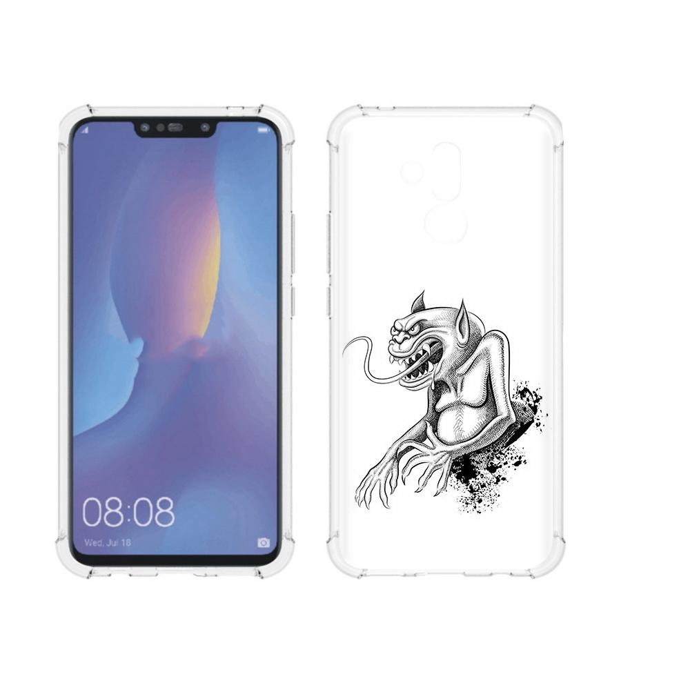 

Чехол MyPads Tocco для Huawei Mate 20 Lite чорт (PT117828.66.692), Прозрачный, Tocco