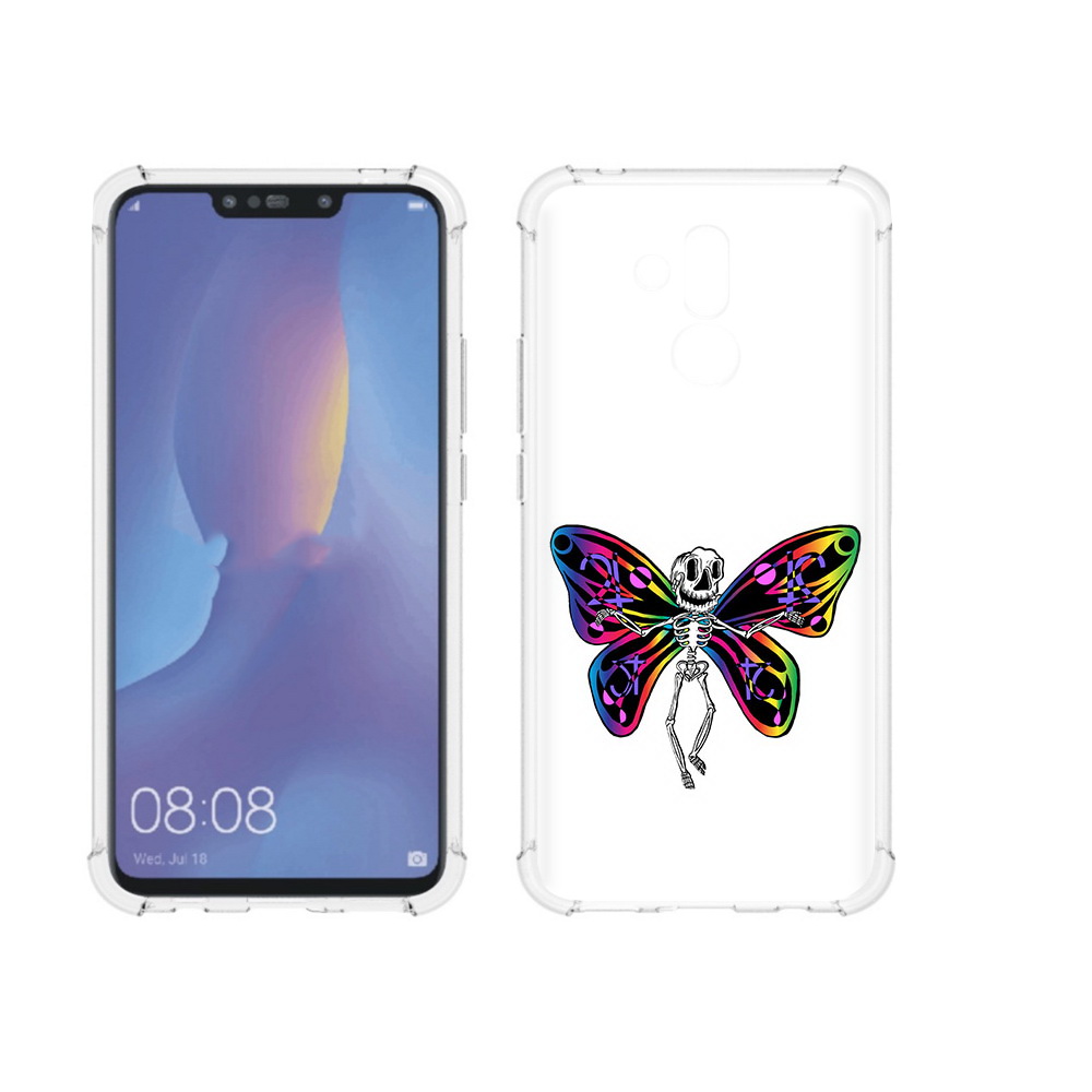 

Чехол MyPads Tocco для Huawei Mate 20 Lite эффект бабочки (PT117828.66.701), Прозрачный, Tocco
