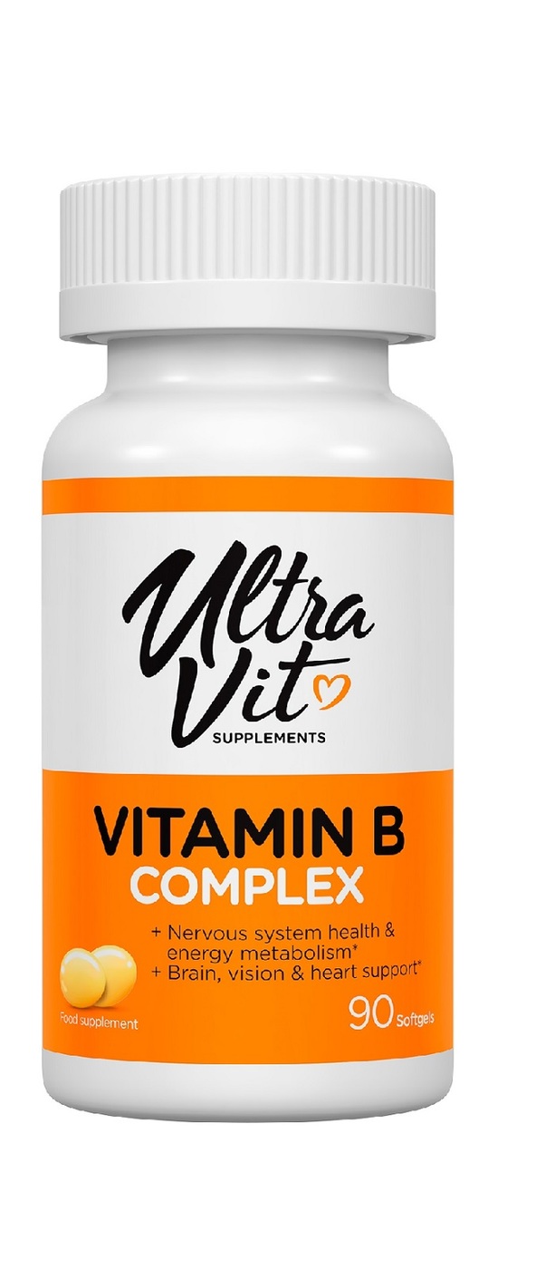 фото Комплекс витаминов группы b ultravit vitamin b complex капсулы 90 шт. ultra vit