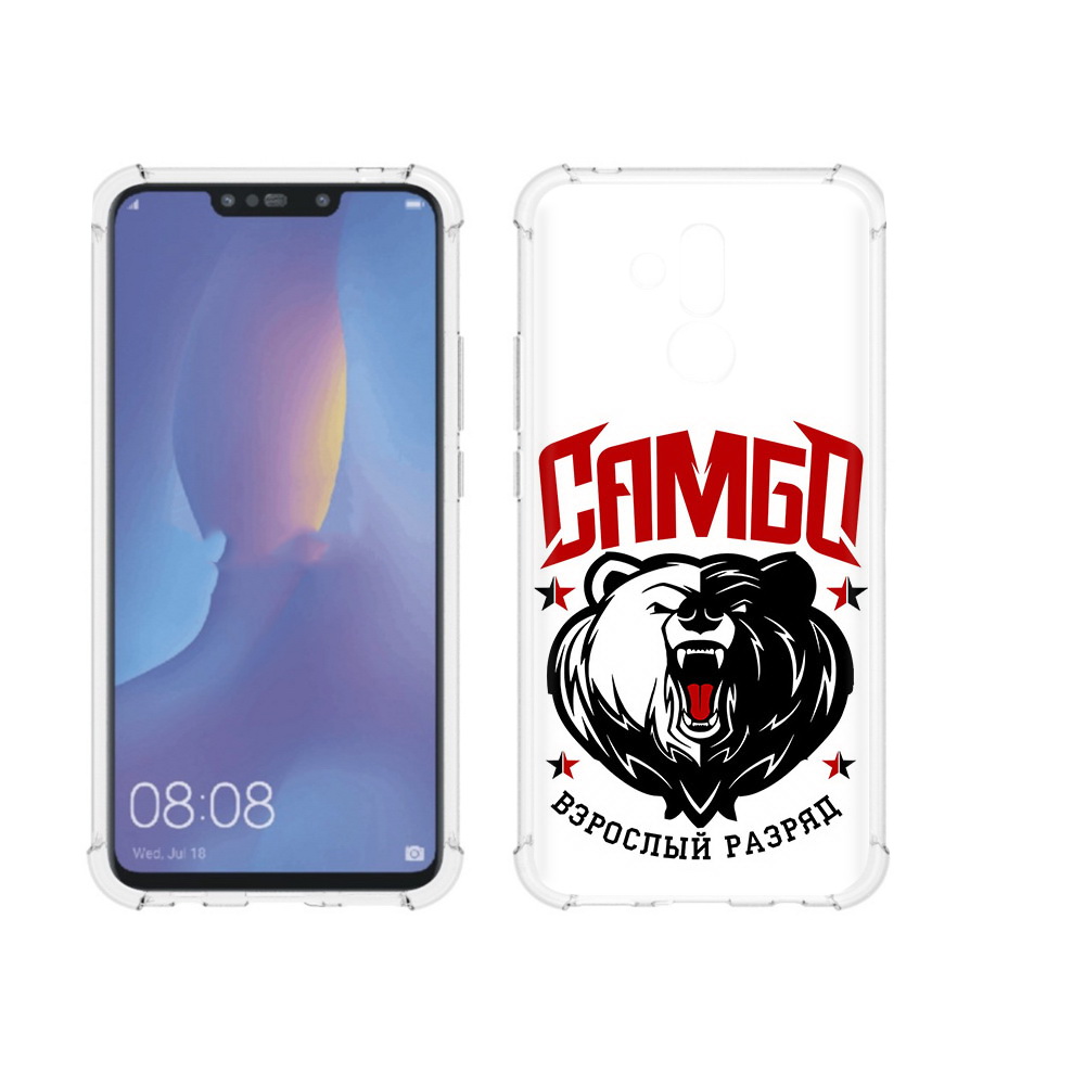 

Чехол MyPads Tocco для Huawei Mate 20 Lite Единоборства Самбо медведь (PT117828.66.75), Прозрачный, Tocco