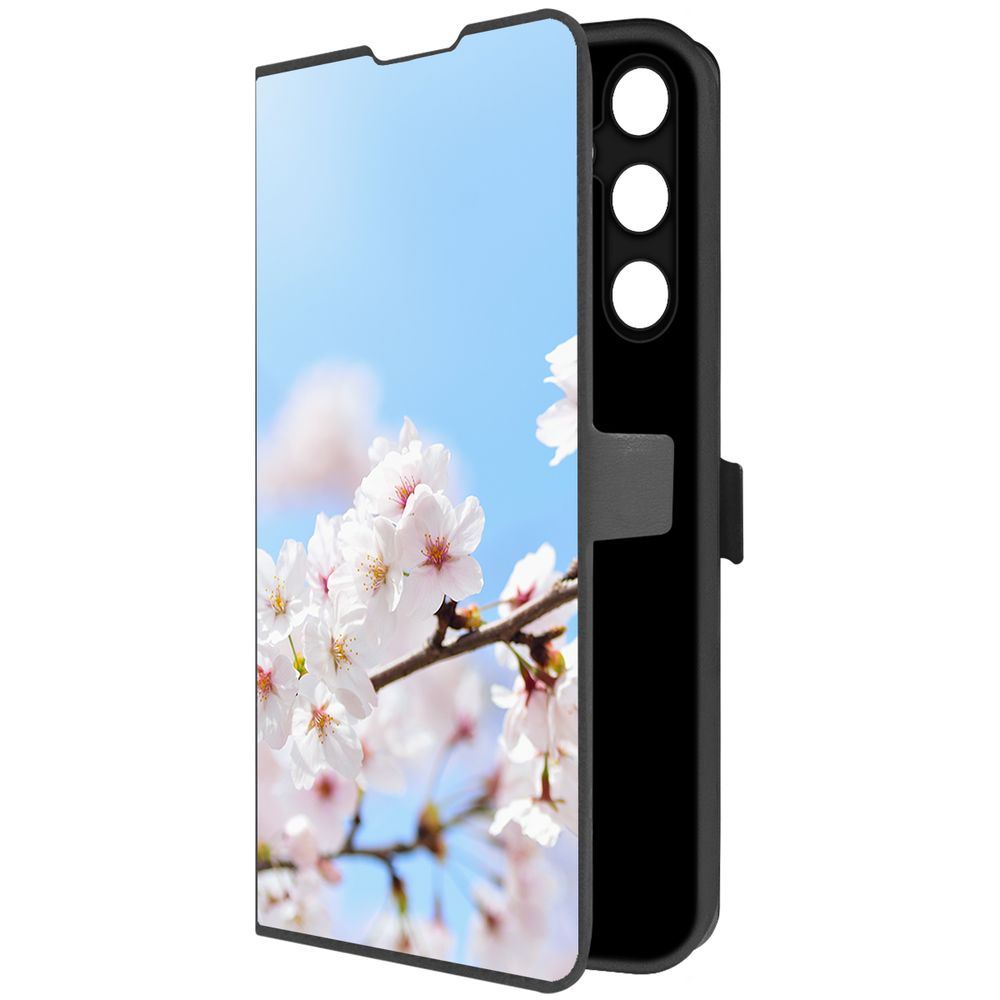 

Чехол-книжка Krutoff Eco Book для Samsung Galaxy A55 5G (A556) Цветение (черный)
