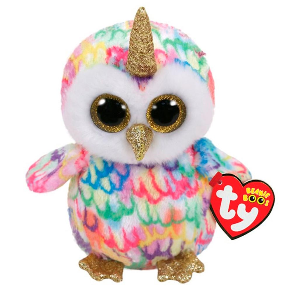 

Мягкая игрушка TY Beanie Boo's Разноцветная сова с рогом 25 см., 36446, Разноцветная сова с рогом, 36446