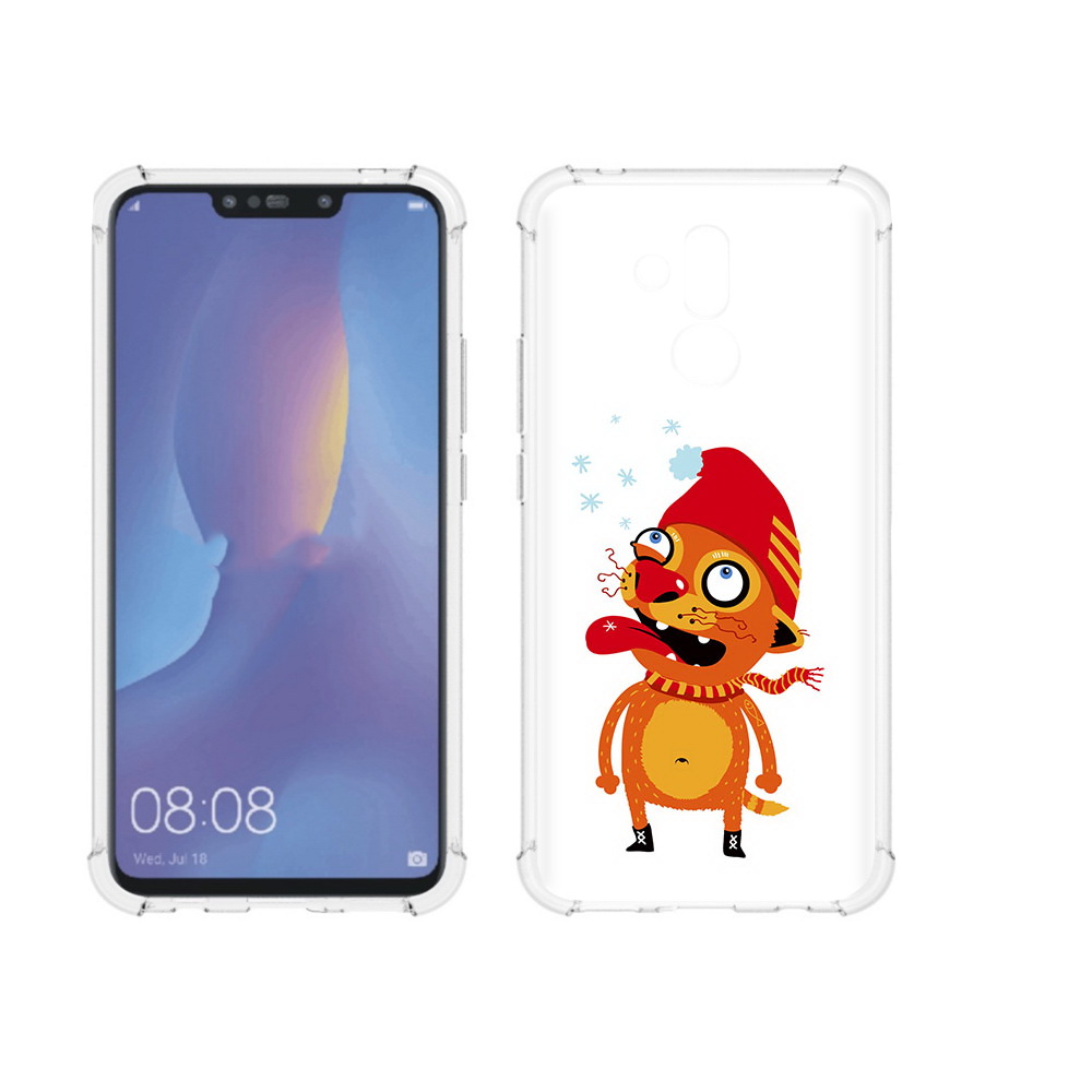 Чехол MyPads Tocco для Huawei Mate 20 Lite Зимний кот (PT117828.66.88)