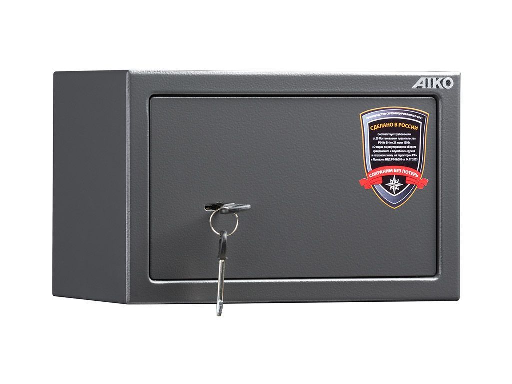 

Сейф SAFEBURG TT-200 для денег, документов и оружия 200x310x200 мм с ключевым замком, TT-200