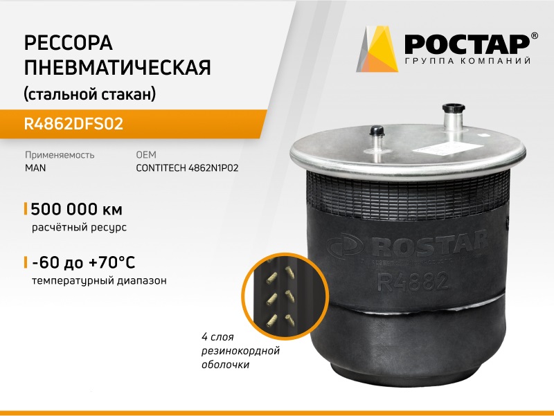 ROSTAR Подушка пневматическая 10686₽